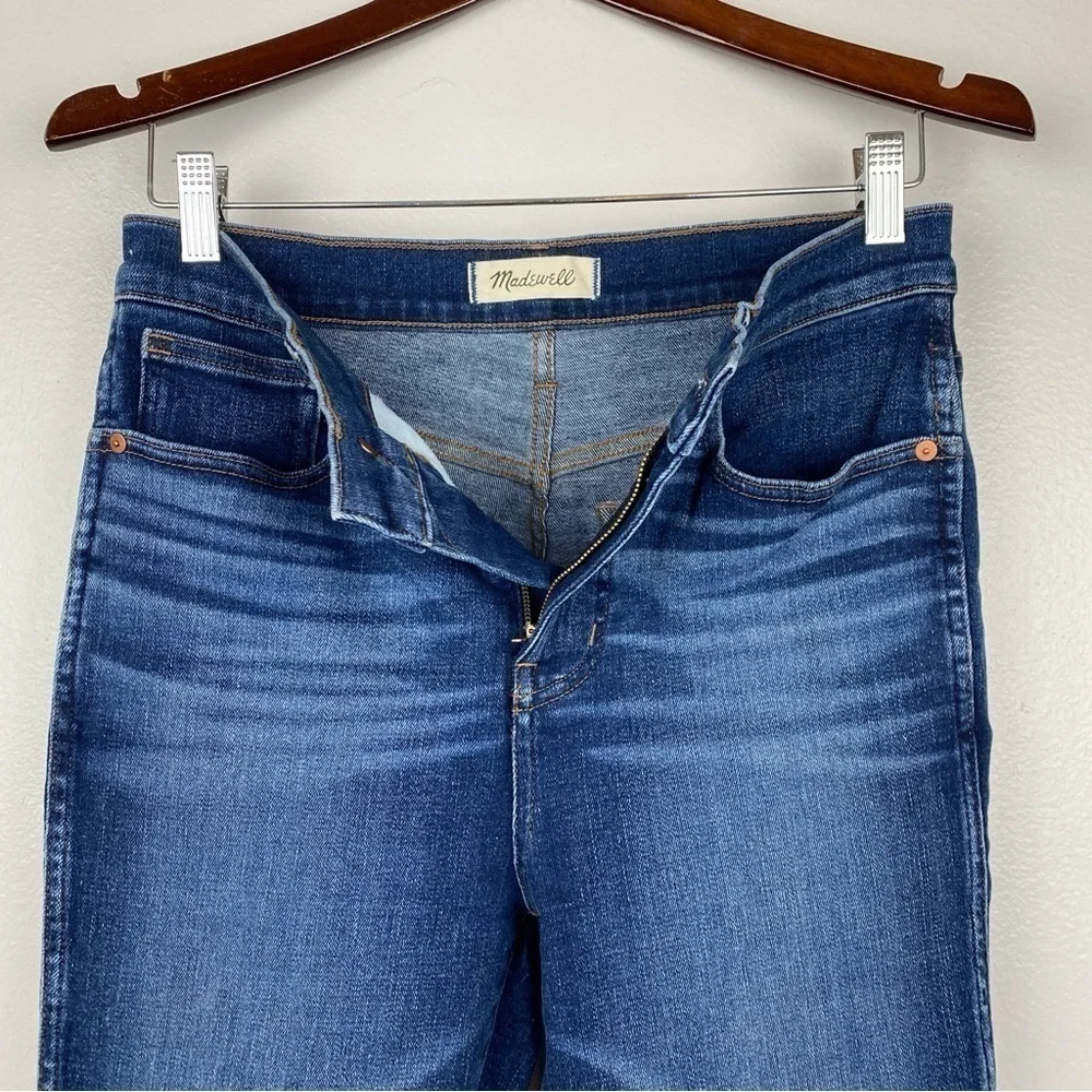 Madewell Stovepipe High Rise Slim Straight Leg Jeans Pendleton Wash Size 27 NWOT